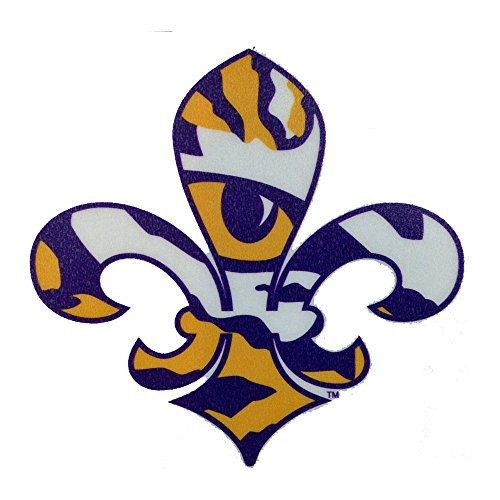 Craftique LSU Tigers Fleur De Lis Decal - 4 inch