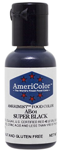 AmeriColor AmeriMist Super Black Airbrush Food Color .65 Ounce