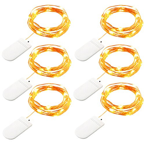 GDEALER 6 Pack Fairy String Lights 7.2ft 20LED Starry String Lights Battery Powered Copper Wire Lights Firefly Lights Leds LED Moon Lights for DIY Christmas Decor Christmas Lights Warm White GDEALER 6 Pack Fairy String Lights 7.2ft 20LED Starry String Lights Battery Powered Copper Wire Lights Firefly Lights Leds LED Moon Lights for DIY Christmas Decor Christmas Lights Warm White