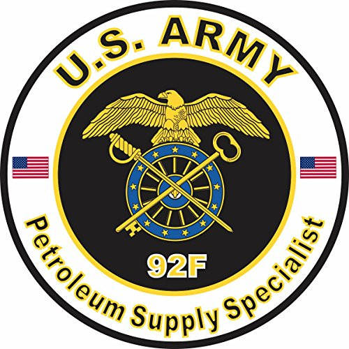 Military Vet Shop U.S. Army MOS 92F Petroleum Supply Specialist Window Bumper Sticker Decal 3.8 inch