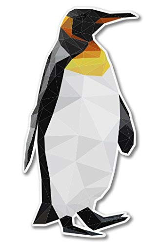 AK Wall Art Penguin Triangles Modern Vinyl Sticker - Car Phone Helmet - Select Size