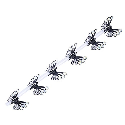 Hair Clips gLoaSublim 6Pcs Sweet Kids Girls Headwear Butterfly Rhinestone Mini Hair Claws Clip Clamp - White Hair Clips gLoaSublim 6Pcs Sweet Kids Girls Headwear Butterfly Rhinestone Mini Hair Claws Clip Clamp - White