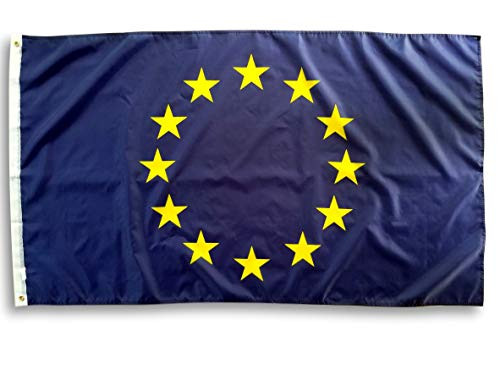 High Supply 3x5 European Union Flag with Double Stitched Edges 100 percent Polyester Fabric and Two Brass Grommets Flag of The European Union 3x5 Foot EU Flag High Supply 3x5 European Union Flag with Double Stitched Edges 100 percent Polyester Fabric and Two Brass Grommets Flag of The European Union 3x5 Foot EU Flag
