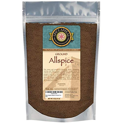Spice Appeal Allspice Ground in resealable stay fresh pouch 4 oz Spice Appeal Allspice Ground in resealable stay fresh pouch 4 oz