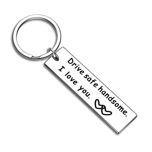 Valentines Day Drive Safe Gifs to My Husband Keychain Valentines Day Birthday Boyfriend from Wife Girlfriend Fathers Day Christmas Keyring Gifs for Dad Son Brother Hubby Anniversary New Driver Truker Keyring for Men Valentines Day Drive Safe Gifs to My Husband Keychain Valentines Day Birthday Boyfriend from Wife Girlfriend Fathers Day Christmas Keyring Gifs for Dad Son Brother Hubby Anniversary New Driver Truker Keyring for Men