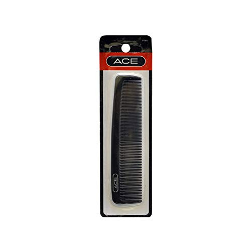 Ace 5 inch Pocket Comb Regular Teeth and Fine Teeth  1 PACK