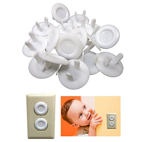 Child Safety Outlet Plugs - Clear Child Proof Electrical Protector Safety Caps  18 Plugs Child Safety Outlet Plugs - Clear Child Proof Electrical Protector Safety Caps  18 Plugs