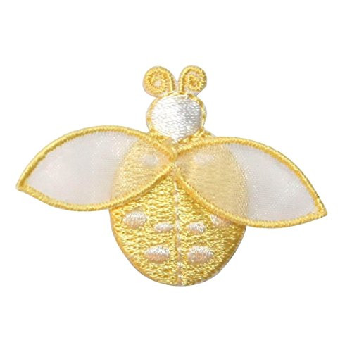 ID 1616C Ladybug Fly Patch Garden Beetle Insect Bug Embroidered Iron On Applique
