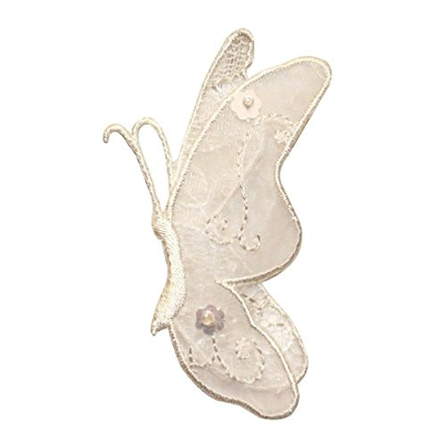 ID 2307 Lace Wing Butterfly Patch Garden Fairy Bug Embroidered Iron On Applique