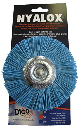 Dico 541-784-4 Nyalox Wheel Brush 4-Inch Blue 240 Grit