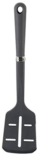 Chef Select Slotted Turner Nylon Head Soft Grip Handle Gray