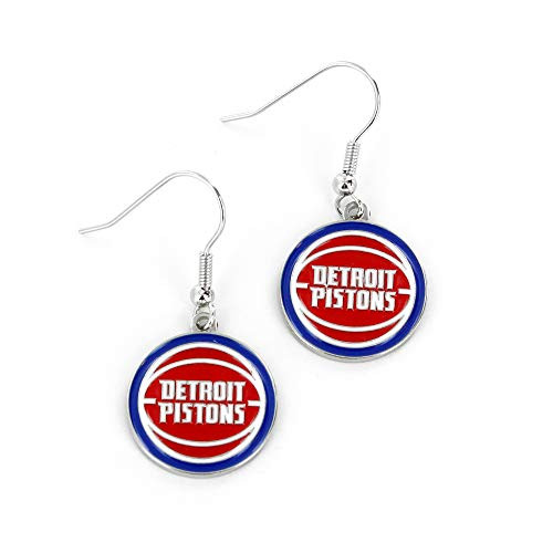 NBA Detroit Pistons Logo Dangler Earrings