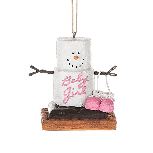 S'Mores New Baby Girl Christmas/ Everyday Ornament