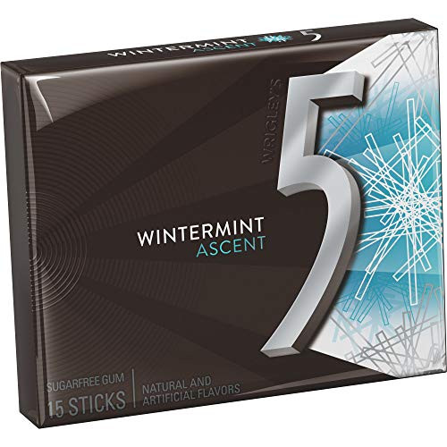 WRIGLEYS 5 Gum Wintermint Ascent Sugarfree Gum 15 Piece Pack