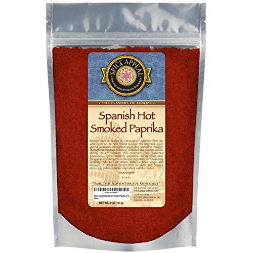 Spice Appeal Spanish Hot Smoked Paprika in resealable stay fresh pouch 4 oz
Spice Appeal Spanish Hot Smoked Paprika in resealable stay fresh pouch 4 oz