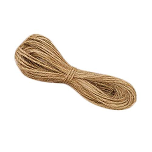 dailymall Natural Jute Twine 20m - Crafting Twine String for Craft Projects Gift Wrapping Packing Gardening and More - to Use Around The House and Garden