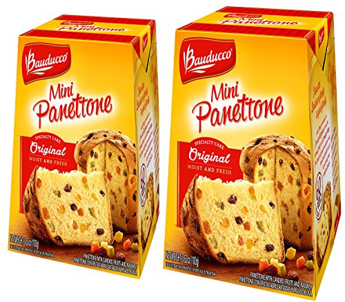 Bauducco Mini Panettone Specialty Cake - - 3.53 oz-100g  Original 2 Pack