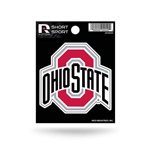NCAA Rico Industries Die Cut Team Logo Short Sport Sticker Ohio State Buckeyes NCAA Rico Industries Die Cut Team Logo Short Sport Sticker Ohio State Buckeyes