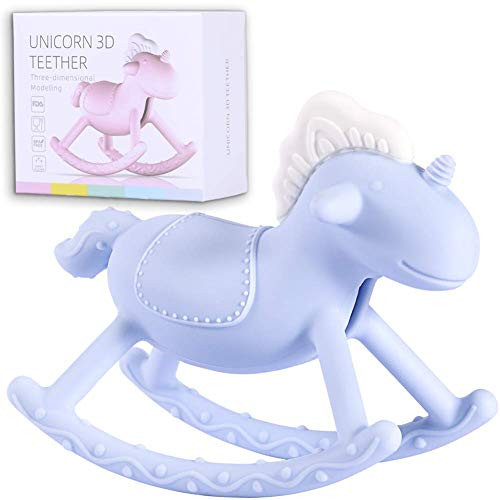 AUBECO Baby Girl Silicone Teether Toy for Babies The 3D Unicorn Freezer Safe BPA Free Silicone Teethers Soothe Babies Gums Natural Teething Toys for Infant and Toddler 0-6 Months 6-12 Months AUBECO Baby Girl Silicone Teether Toy for Babies The 3D Unicorn Freezer Safe BPA Free Silicone Teethers Soothe Babies Gums Natural Teething Toys for Infant and Toddler 0-6 Months 6-12 Months