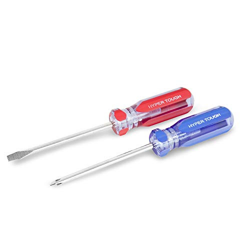 Hyper Tough 2-Piece Acetate Handle Pocket Screwdriver Set