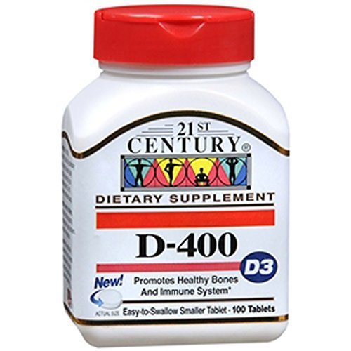 Vitamin D 400 Iu 100 Tabs by 21st Century HealthCare