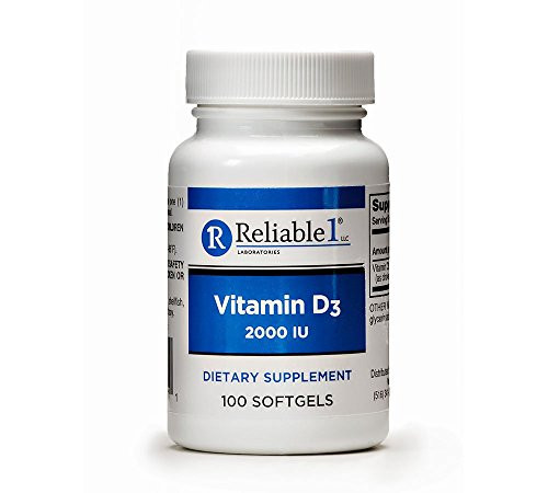 Reliable 1 Laboratories Vitamin D3 2000 Iu Softgels 100 Count