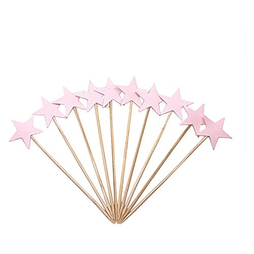 LOLOAJOY 60pcs Star Cupcake Toppers Twinkle Twinkle Little Star Decorations Birthday Cupcake Toppers Glitter Gold Cupcake Toppers for Party Cake Pink LOLOAJOY 60pcs Star Cupcake Toppers Twinkle Twinkle Little Star Decorations Birthday Cupcake Toppers Glitter Gold Cupcake Toppers for Party Cake Pink