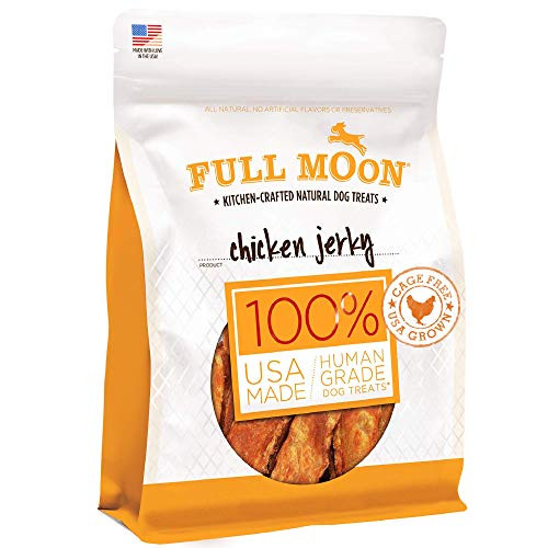 Full Moon Chicken Jerky Healthy All Natural Dog Treats Human Grade Made in USA Grain Free 6 oz Full Moon Chicken Jerky Healthy All Natural Dog Treats Human Grade Made in USA Grain Free 6 oz