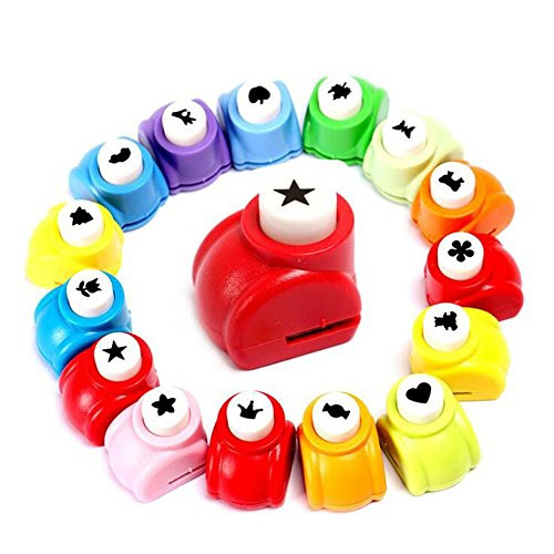 LoveInUSA 10Pcs Paper Punch Scrapbooking Punches Handmade Hole Puncher Hand Press Shapes Craft Printing Shaper Puncher Random Shape Valentine's Day Gifts