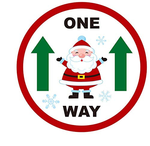 One Way Floor Arrow Stickers 12 inch Social Distancing Arrow Floor Stickers Safety Floor Marker Sign for Crowd Control Mall Store Office Hospitals Businesses Grocery  12 Pack