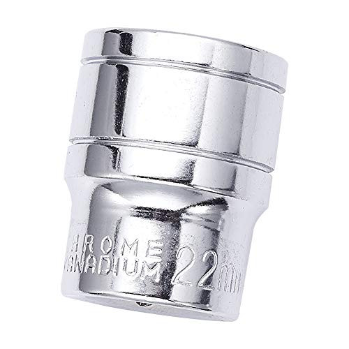Utoolmart 1 2-Inch Drive 21mm 6-Point Shallow Socket Metric Cr-V Chrome-vanadium 1 Pcs