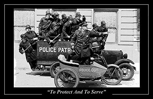 BrotherhoodProducts Keystone Cops to Protect  and  to Serve 11x17 Poster