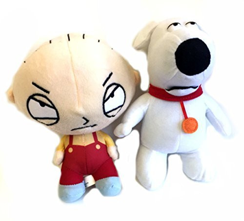 Family Guy Stewie and Brian 2 Pc 7" Plush Toy Set