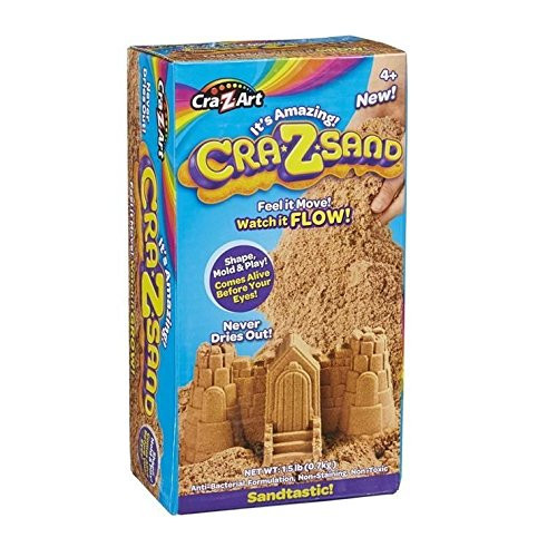 It's Amazing Cra-Z-Sand 1.5 lb Box of Sandtastic Sand, Tan Brown Cra Z Art
