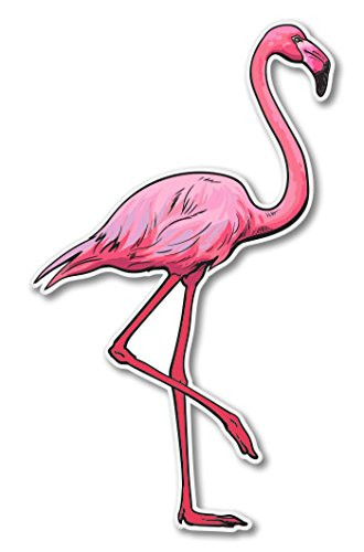 AK Wall Art Flamingo Vintage Beautiful Vinyl Sticker - Car Window Bumper Laptop - Select Size
