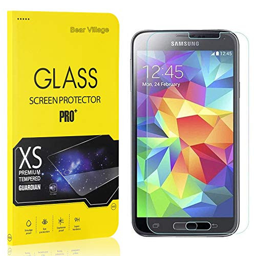 Screen Protector for Galaxy S5 Mini Bear Village Anti Scratch Screen Protector 9H Hardness Tempered Glass Screen Protector Film for Samsung Galaxy S5 Mini 1 Pack