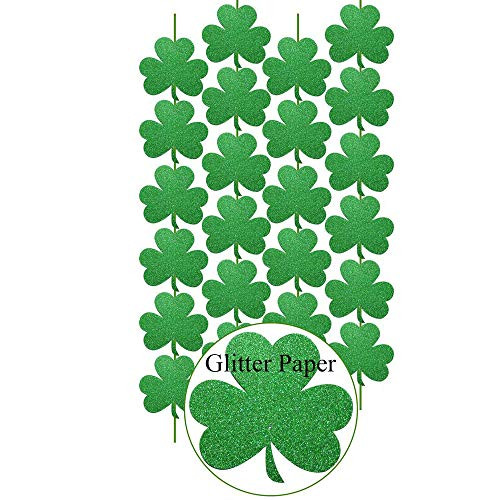 Xhwykzz Patrick s Day Shamrock Decorations 4 Pcs Hanging Swirls for St. Patrick s Day Party Supplies