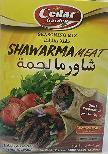 Cedar Gardens Shawarma Meat Marination  and  Seasoning Mix - 3.5 oz