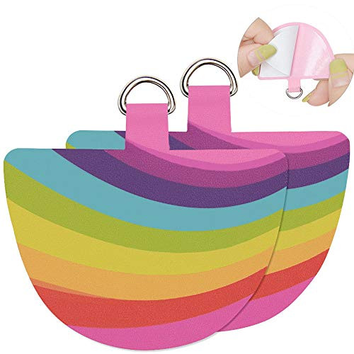 Phone Tether Tab COCASES 2 Pack Update Phone Lasso Patch with Replacement Part for Smartphone Lanyard Safety Tether   Rainbow