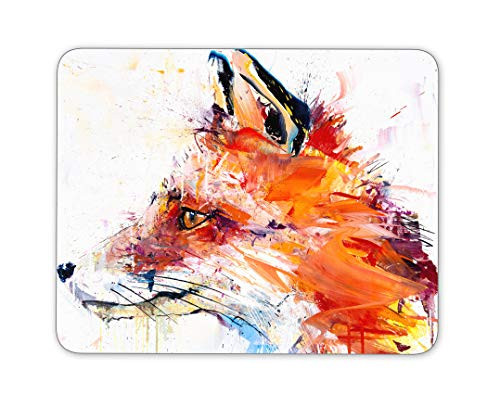 Personalized Rectangular Oil Painting Fox Mouse Pad Natural Non-Slip Rubber Game Mouse Pad Office Supplies Mouse Pad