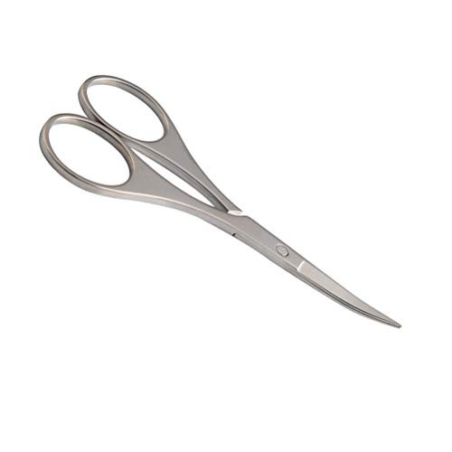 Lurrose 1pc Professional Stainless Steel Eyebrow Scissors Facial Hair Scissors for Eyebrows Eyelashes Nose hair Ear hair Beard