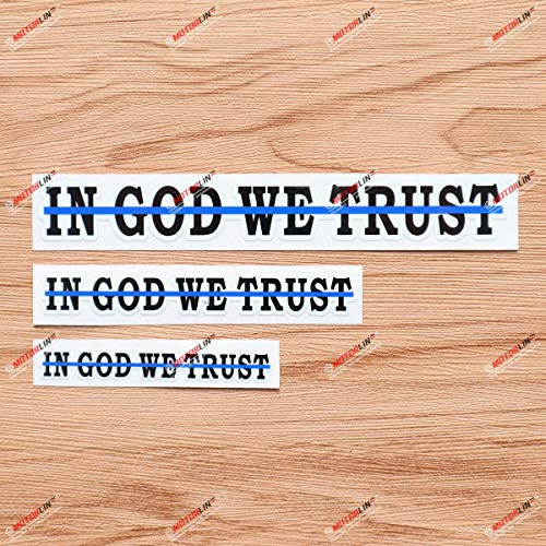 in God We Trust Thin Blue line Flag Vinyl Decal Sticker - 3 Pack Glossy 3 Inches 4 Inches 6 Inches - for Car Boat Laptop Cup Phone in God We Trust Thin Blue line Flag Vinyl Decal Sticker - 3 Pack Glossy 3 Inches 4 Inches 6 Inches - for Car Boat Laptop Cup Phone