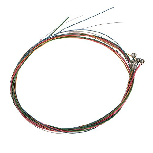 Rainbow Colored Steel Strings E B G D A E For Acoustic Guitars