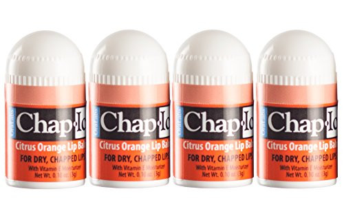 Lot of 4 Oralabs Chap Ice Citrus Orange Lip Balm Mini Cute Bonus Pack 