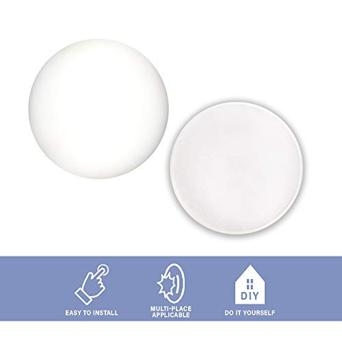 Door Stopper Wall Protector 40mm  10pc Adhesive Reusable Silicone Door Knob Wall Bumper Guard  and  Silencer for Door Handle Refrigerator Door