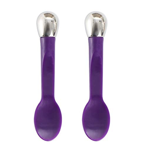 PIXNOR 2pcs Eye Cream Massage Sticks Applicator Mini Makeup Spoon Wrinkle Remove Eye Massage Tool Dark Circle Eye Cream Scooping Massage Stick Anti Aging Soothing Eye Fatigue