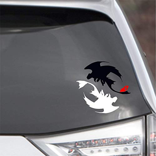 POPCultureSigns How to Train Your Dragon Night Fury Light Fury Ying Yang Toothless Hiccup Vinyl Decal Sticker Car Laptop Wall Decor