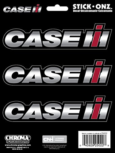 Chroma 25022 3-Piece International Harvester CASE Stick Onz Decal