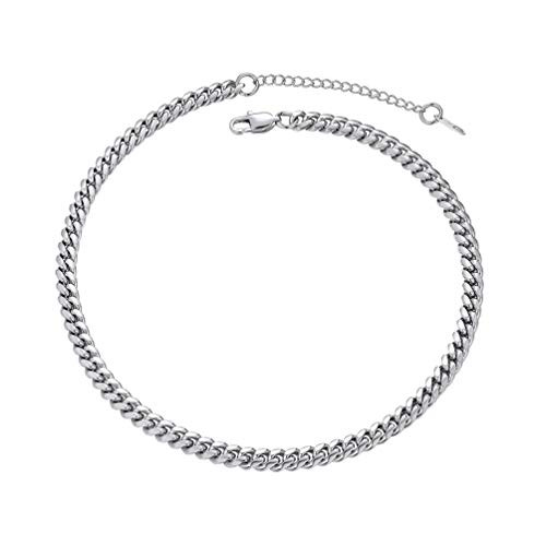 PROSTEEL Chocker Chunky Choker Chain Necklace for Women Men 14 inch 6MM Short Steel Neckchain Chockers Cuban Link Choker PROSTEEL Chocker Chunky Choker Chain Necklace for Women Men 14 inch 6MM Short Steel Neckchain Chockers Cuban Link Choker