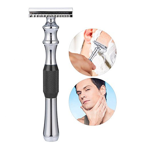 Double Edge Safety Razor Classic Man Safety Shaving Razor Friendly Male Grooming Best Shaving Experience for Men Black Razor